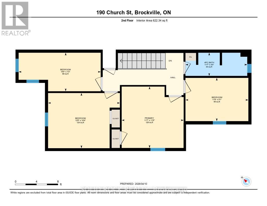Upper level floor plan