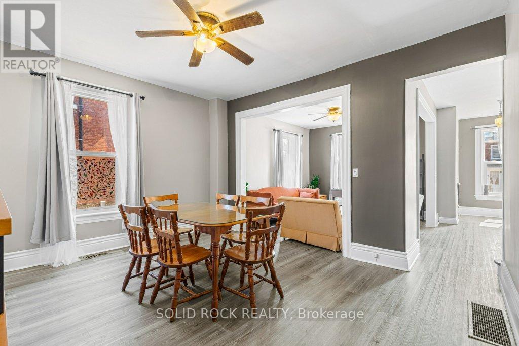 Dining area with another big window