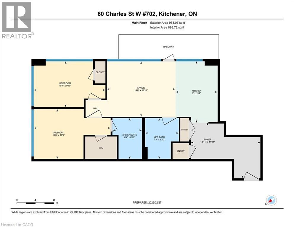 60 CHARLES Street W Unit# 702, Kitchener, Ontario, N2G0C9 — Photo 39