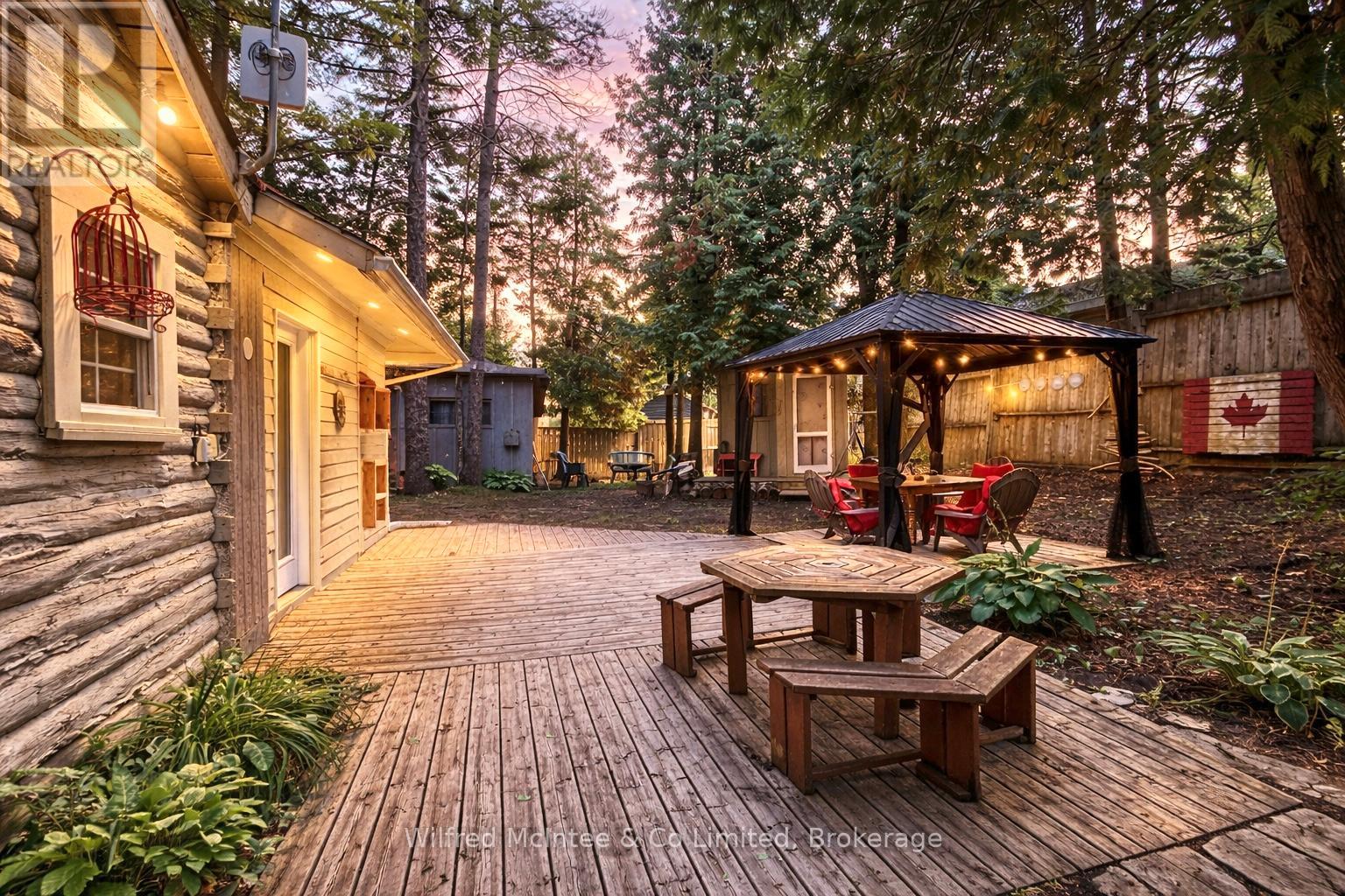 Side patio in the evening light