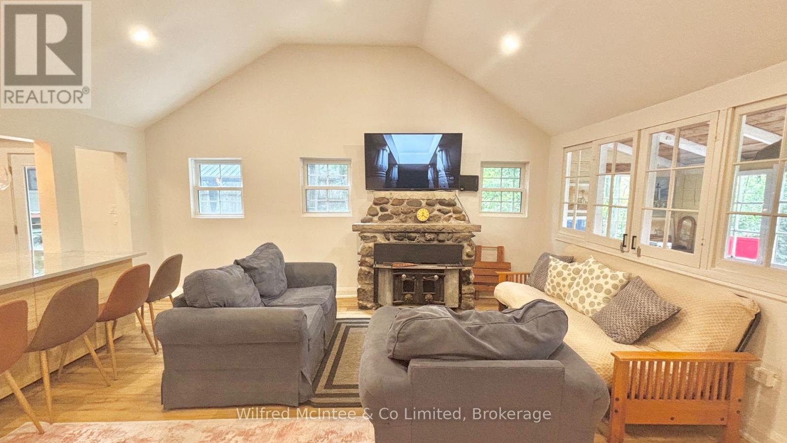 Welcoming in bright living room
