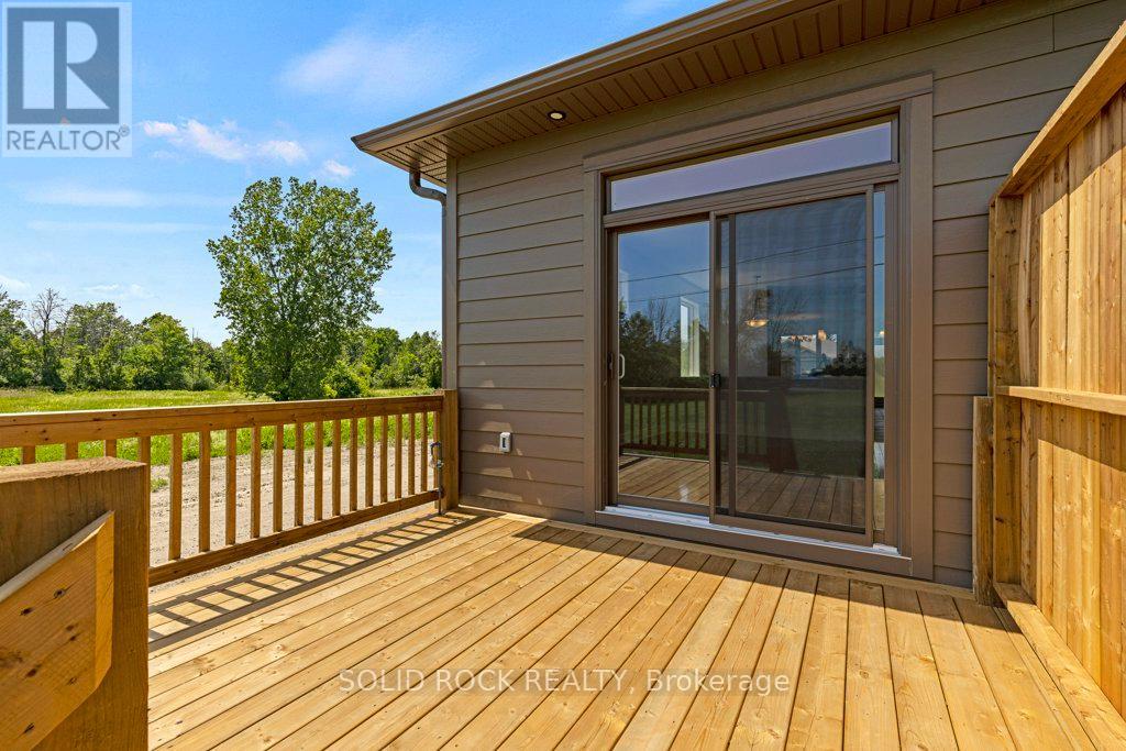 Patio doors to rear deck