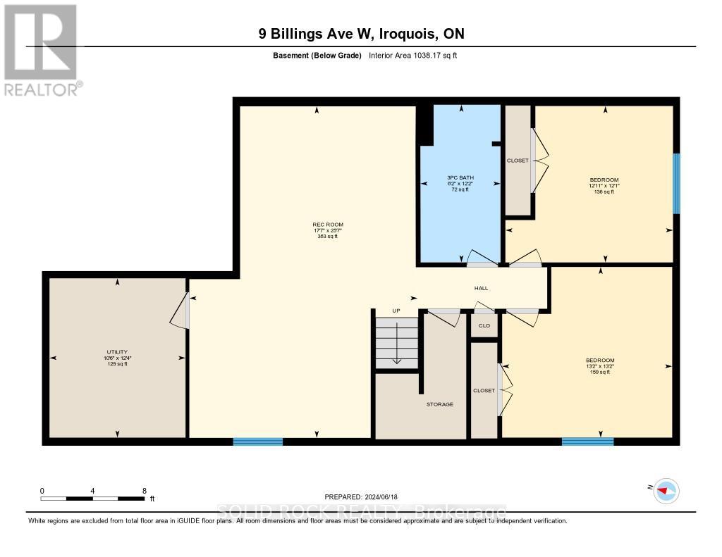 Lower level floor plan