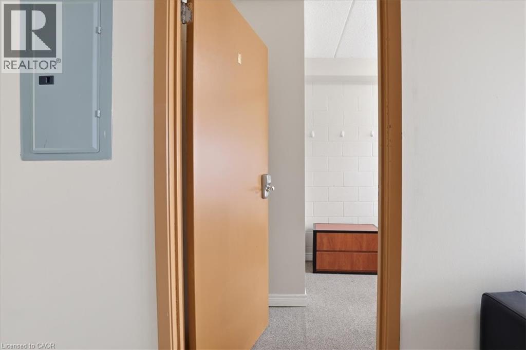 Entryway featuring light neutral walls and a light wood-finish door with silver-tone hardware
