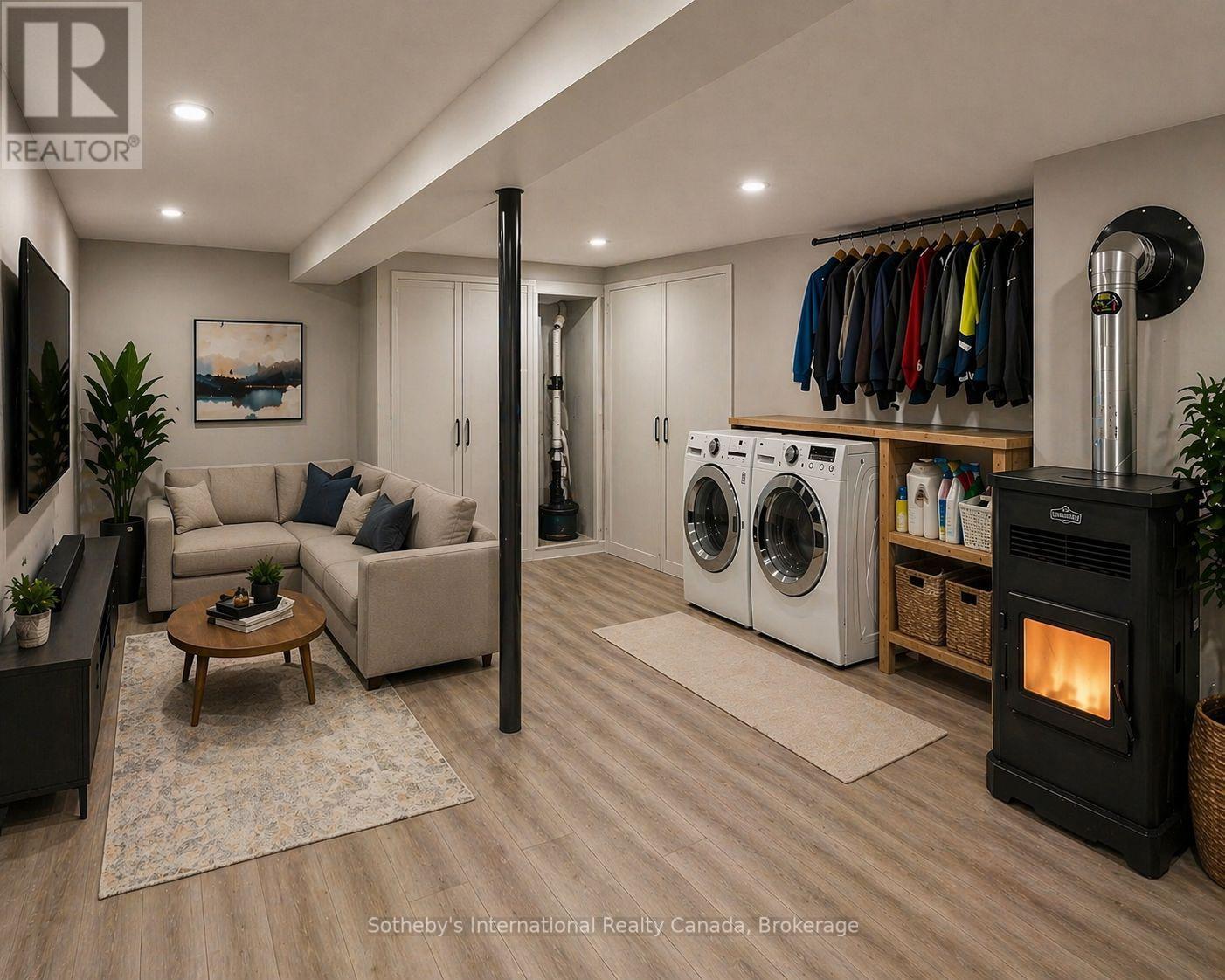 AI Rendering of Possible Basement Renovation