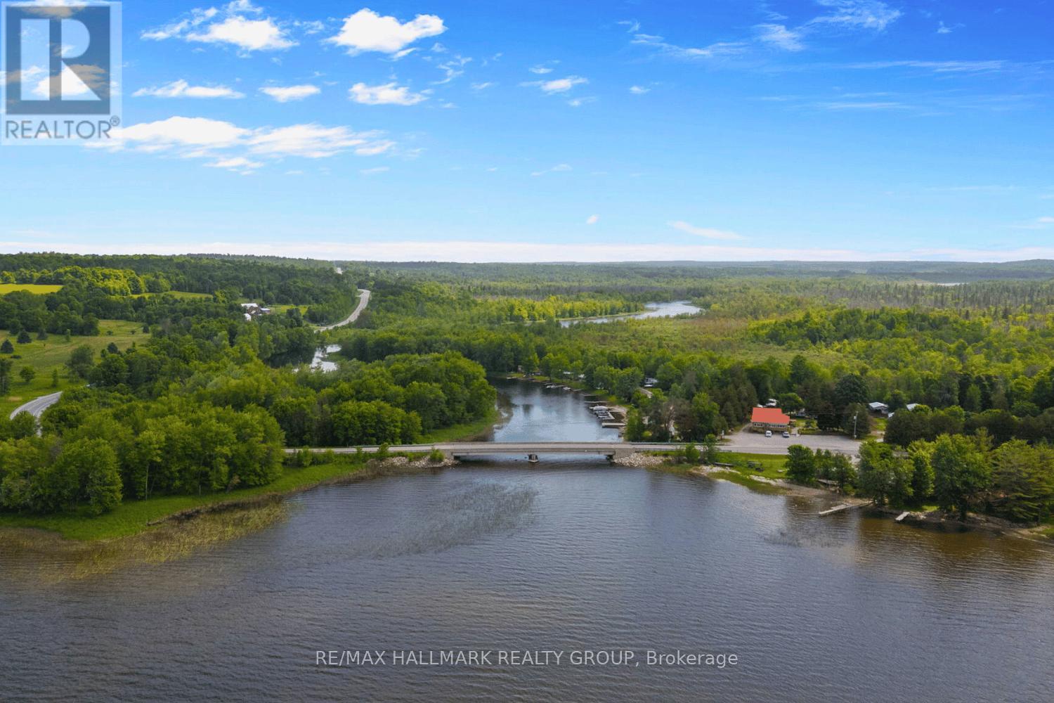 Wide lake views surrounded by lush greenery