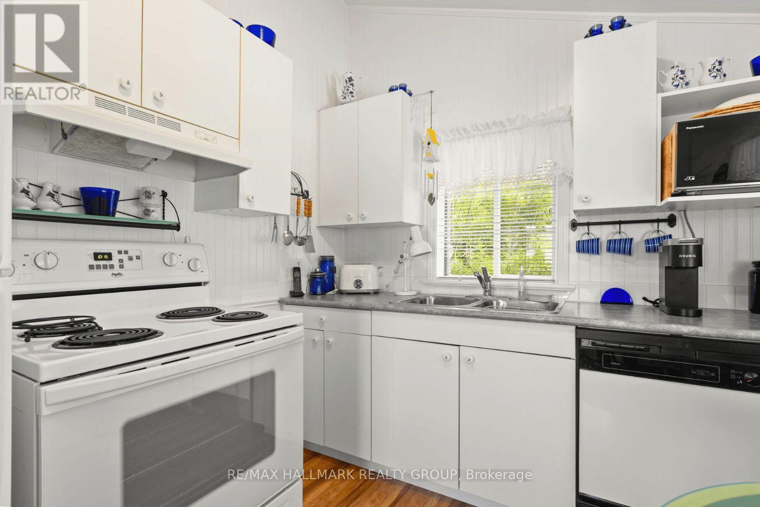 Bright white kitchen with natural light