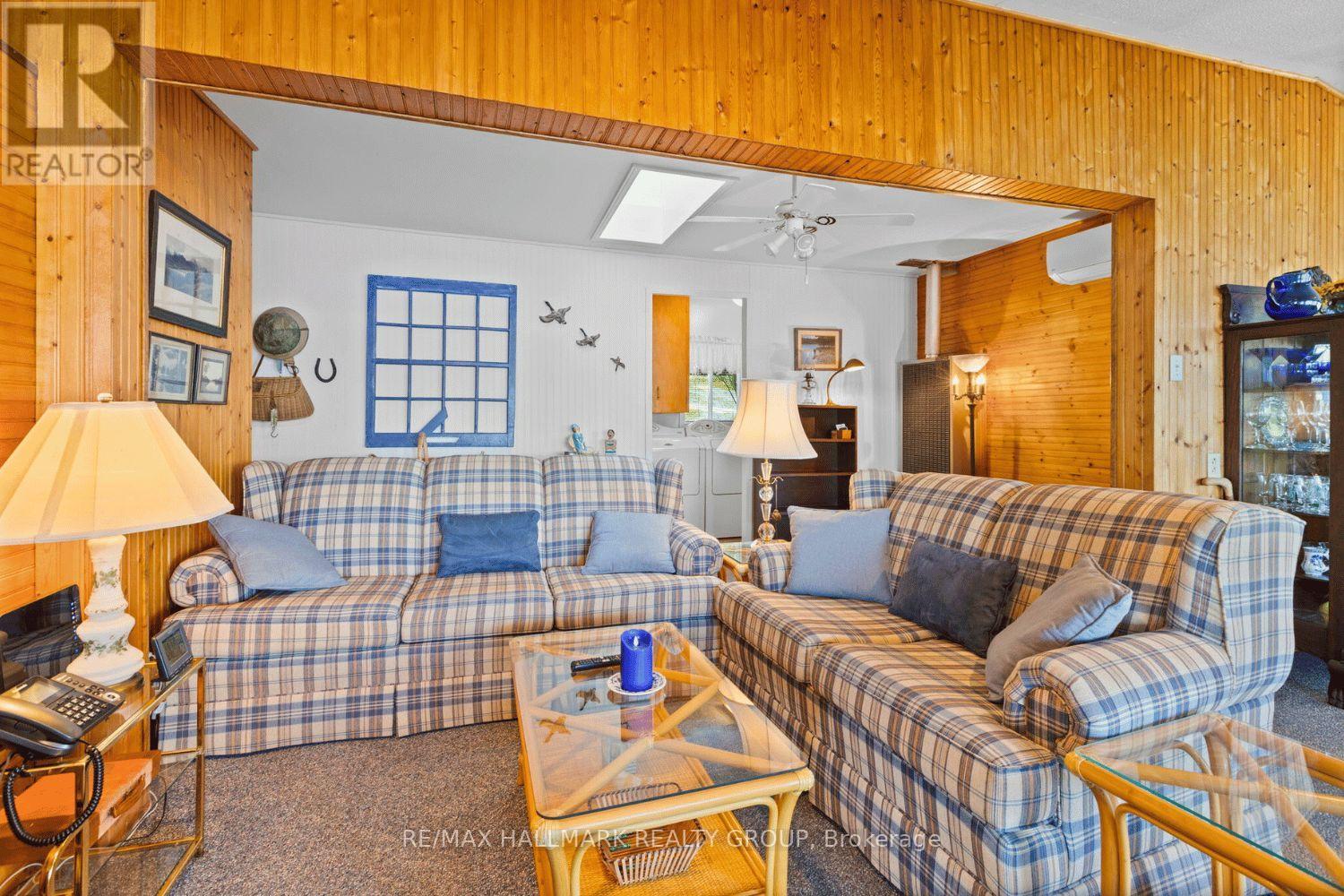 Inviting living room with wood accents