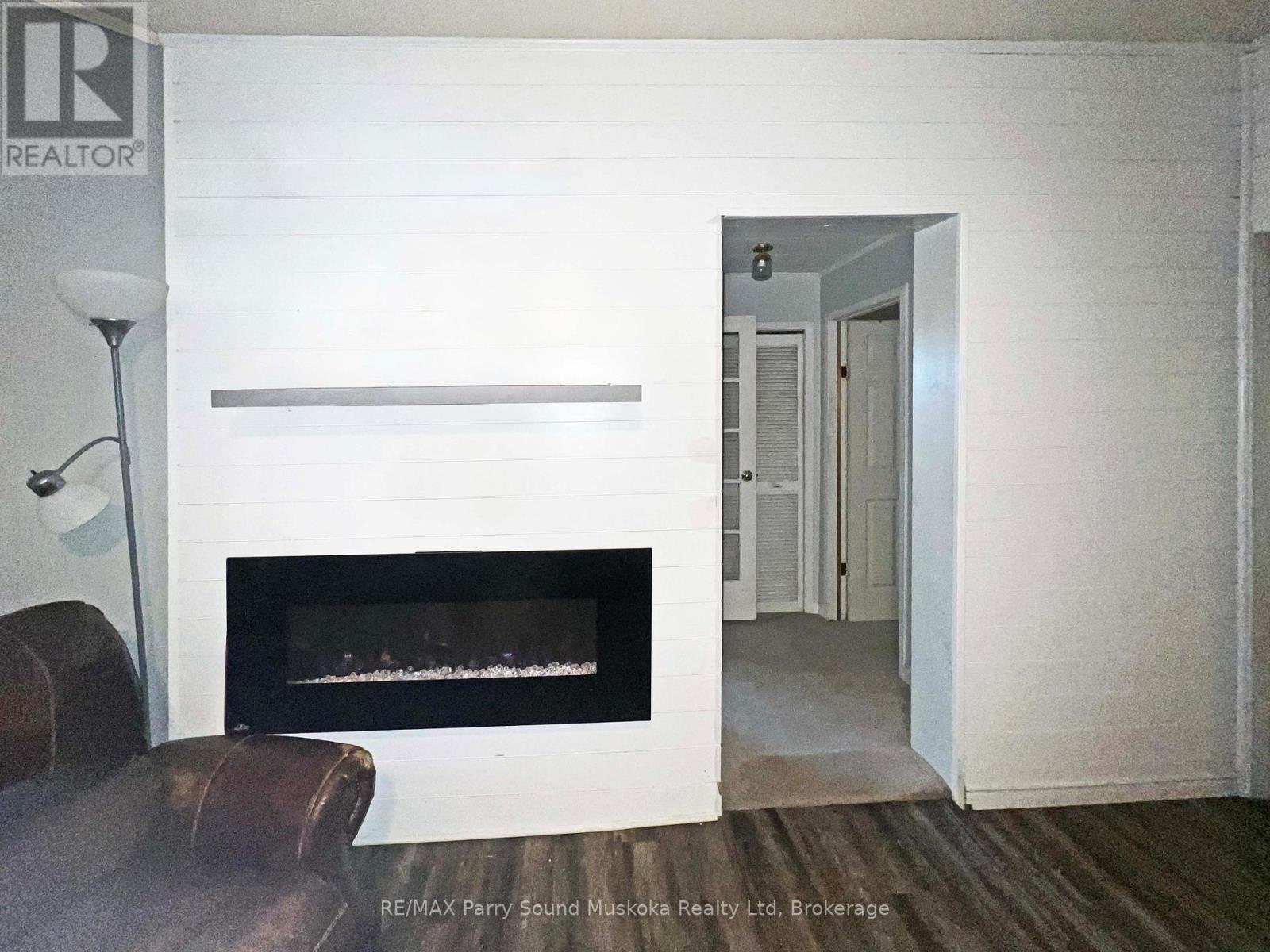 Built in fireplace