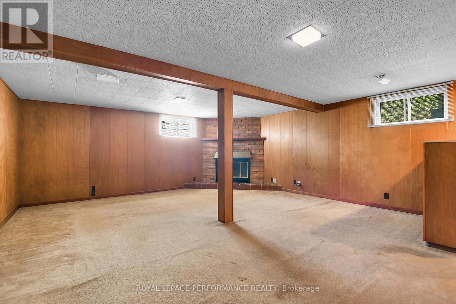 Finished Basement w/fireplace