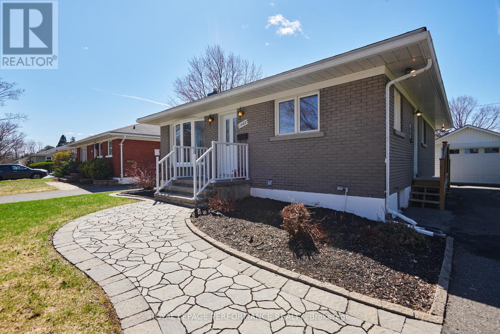 Lovely stone walkway to front entrance