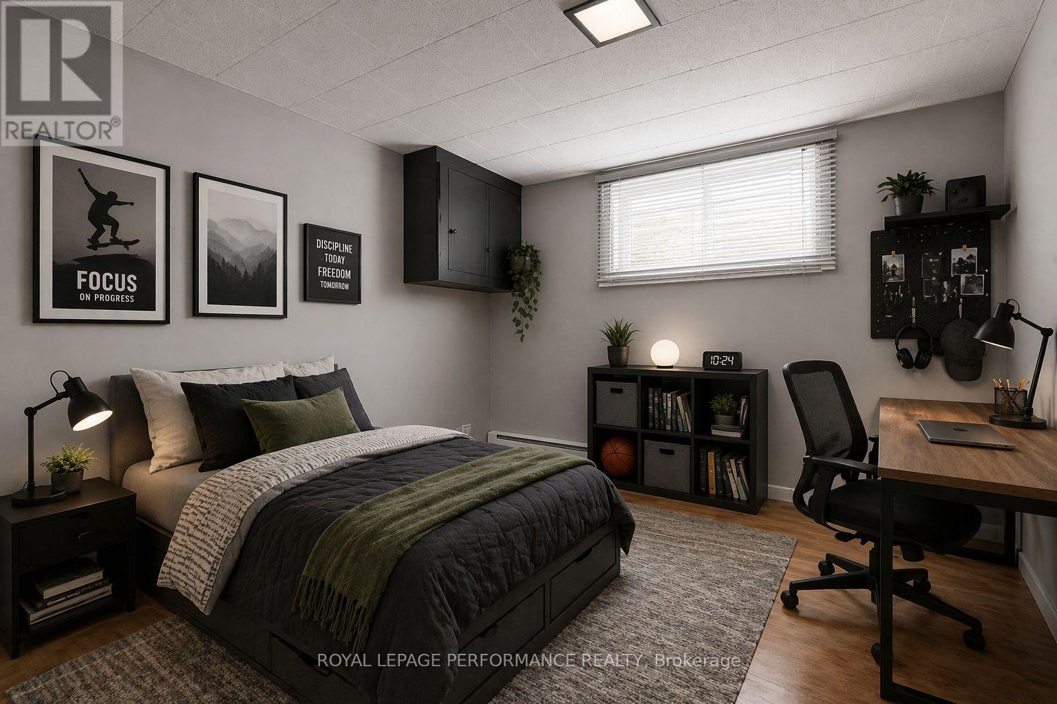 Bedroom is virtually sta