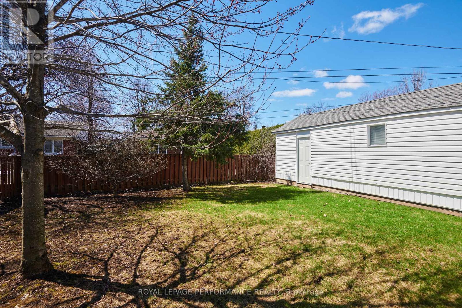 Detached garage and back yard