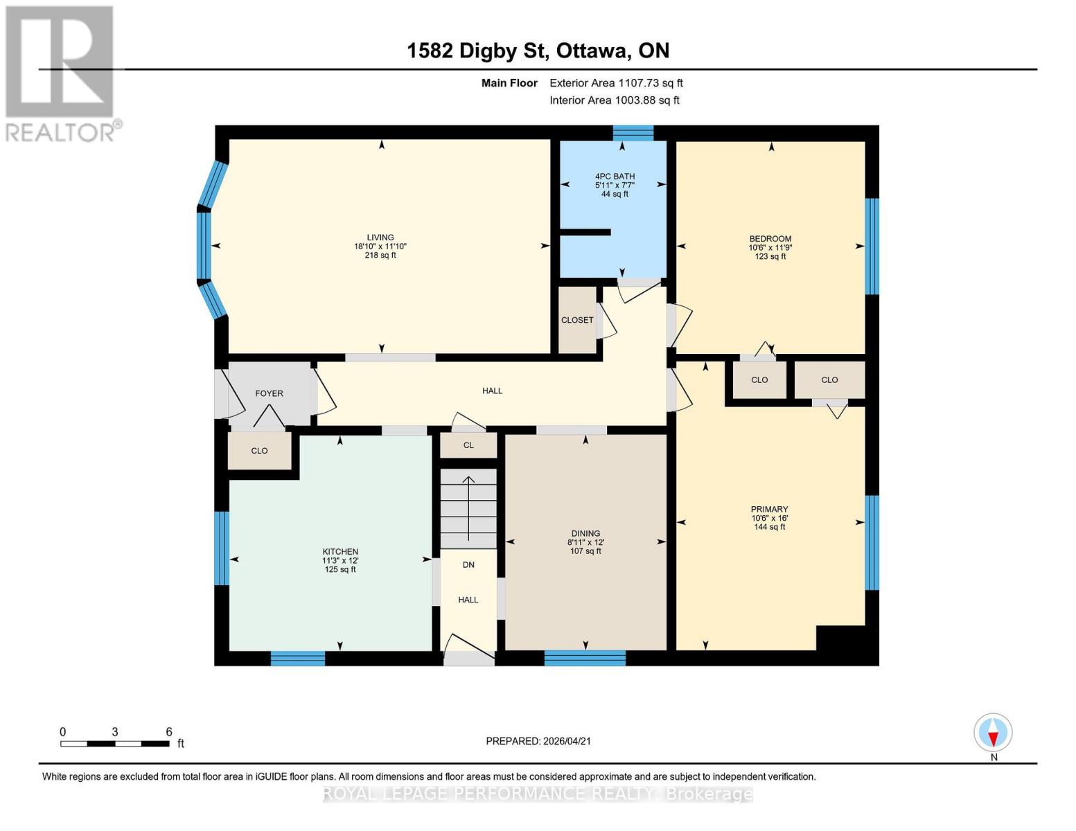 Main level floor plan