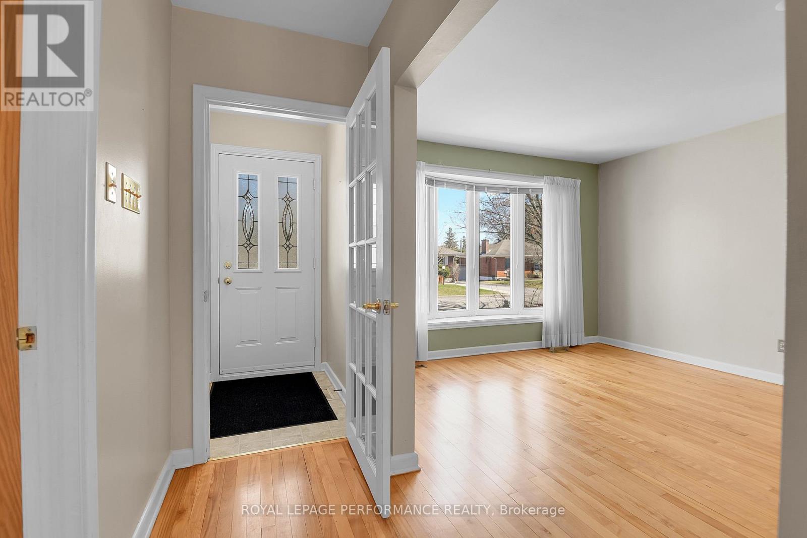 Gleaming hardwood flooring