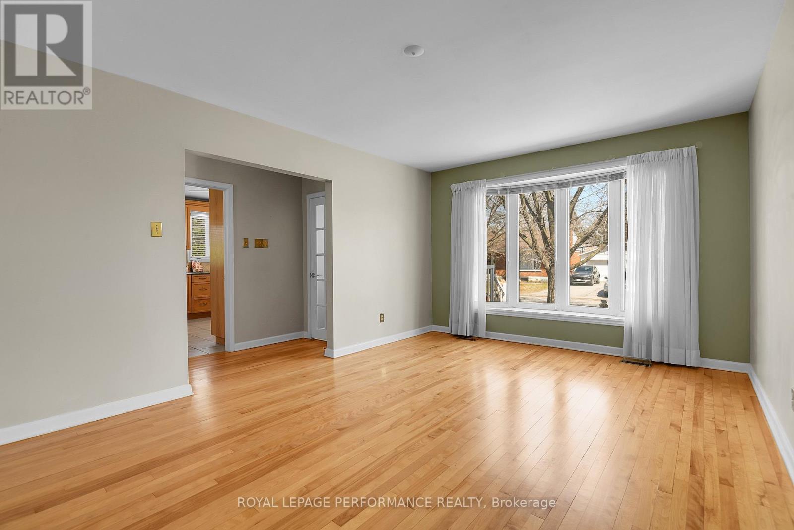 Natural lighting floods the living area