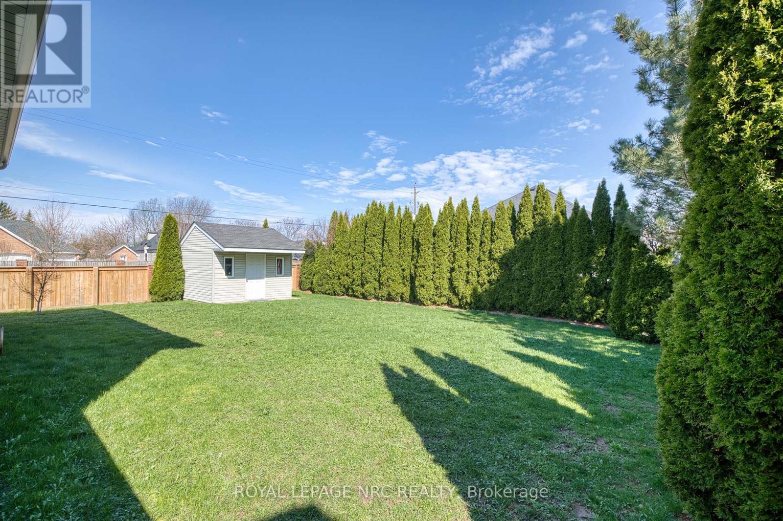 Spacious and private back yard.