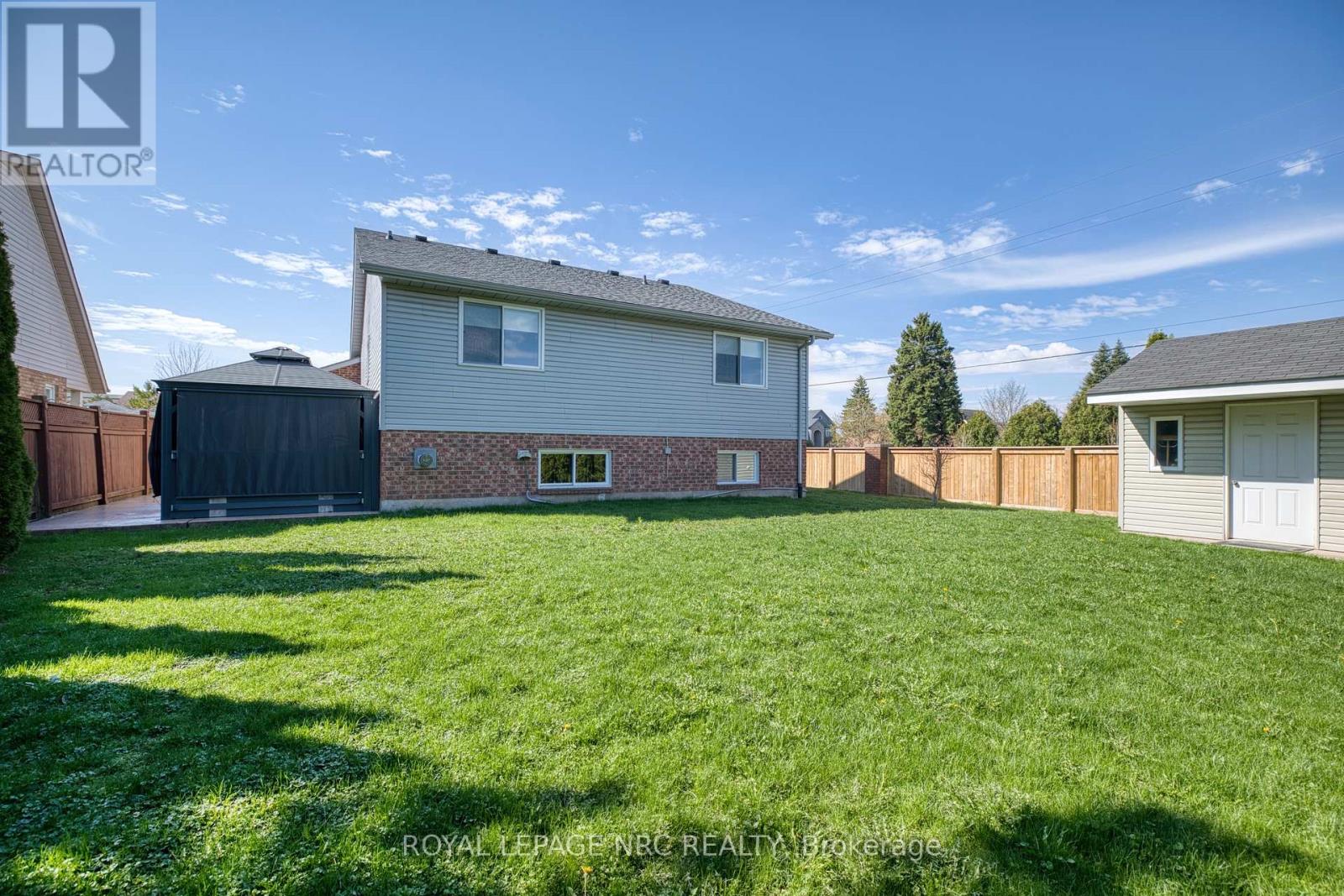 Fenced yard.