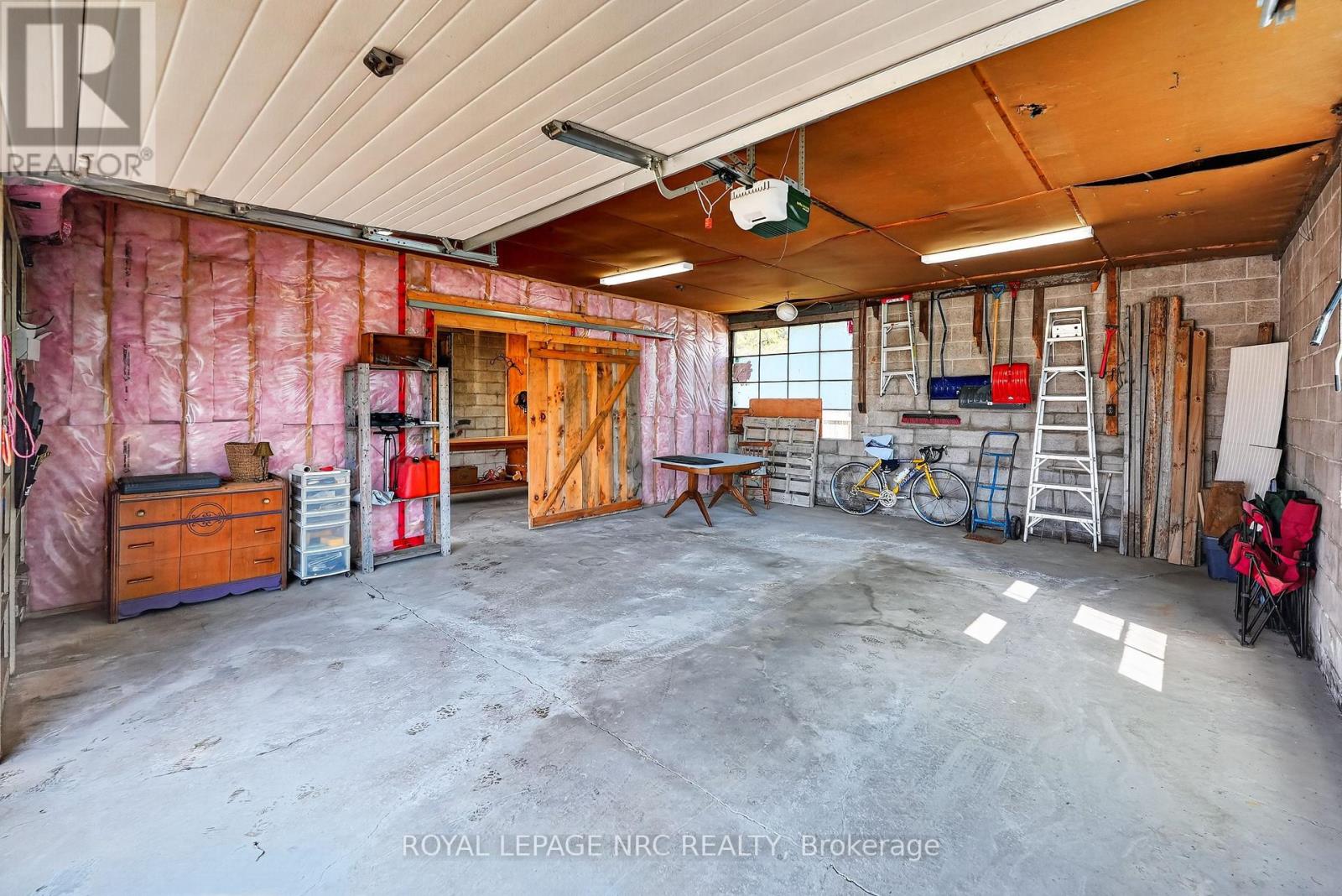 ONE SIDE OF THE GARAGE