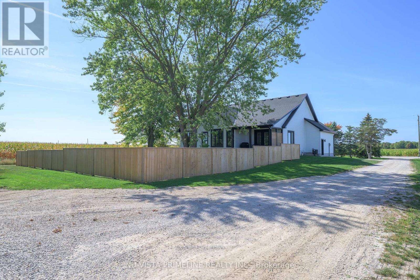 rear of home