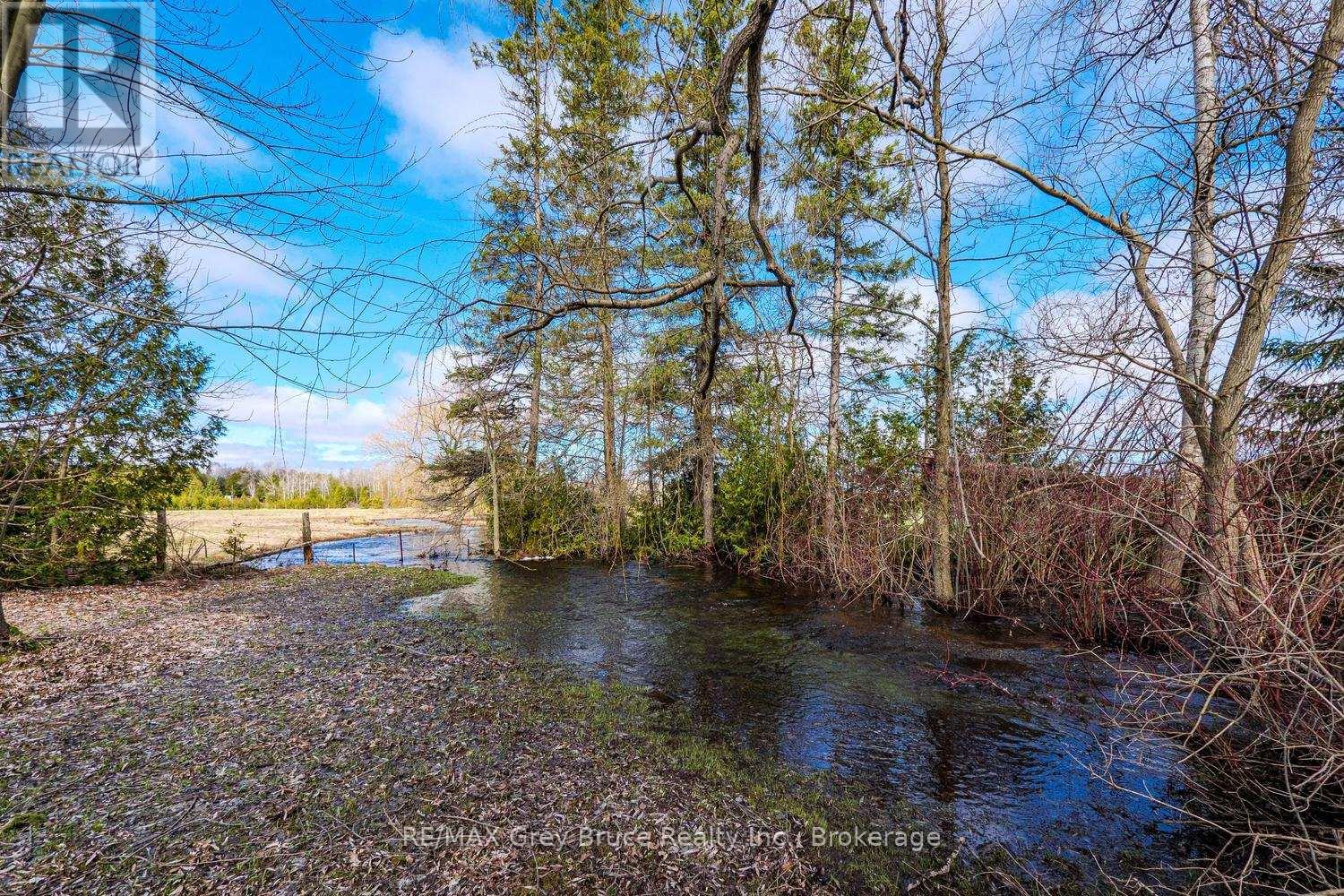 Clavering Creek meanders through the corner