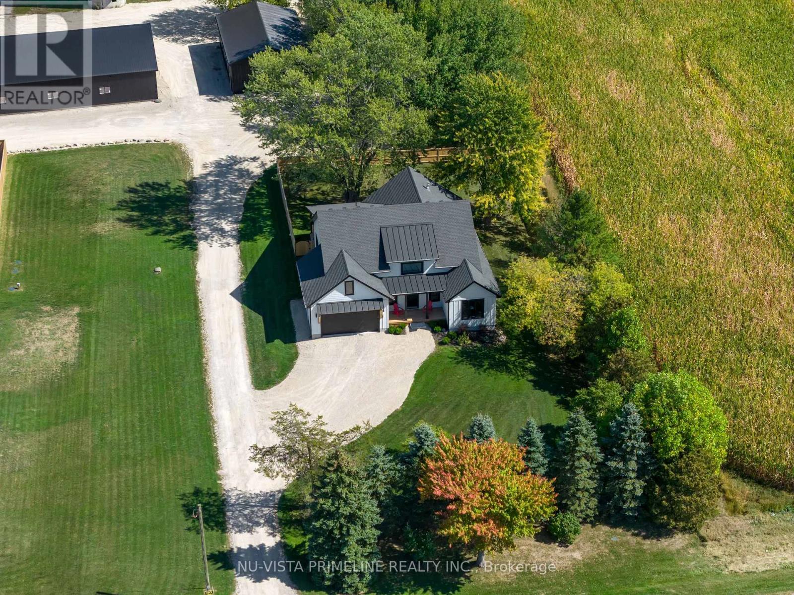 Home with fenced yard