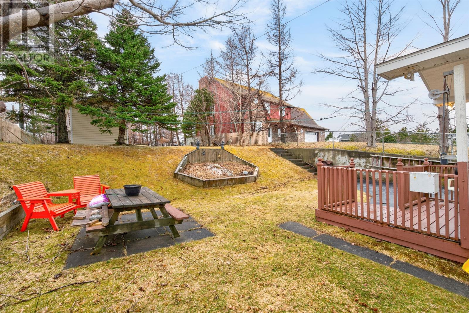 Rear Yard, patio area, great for fire pit