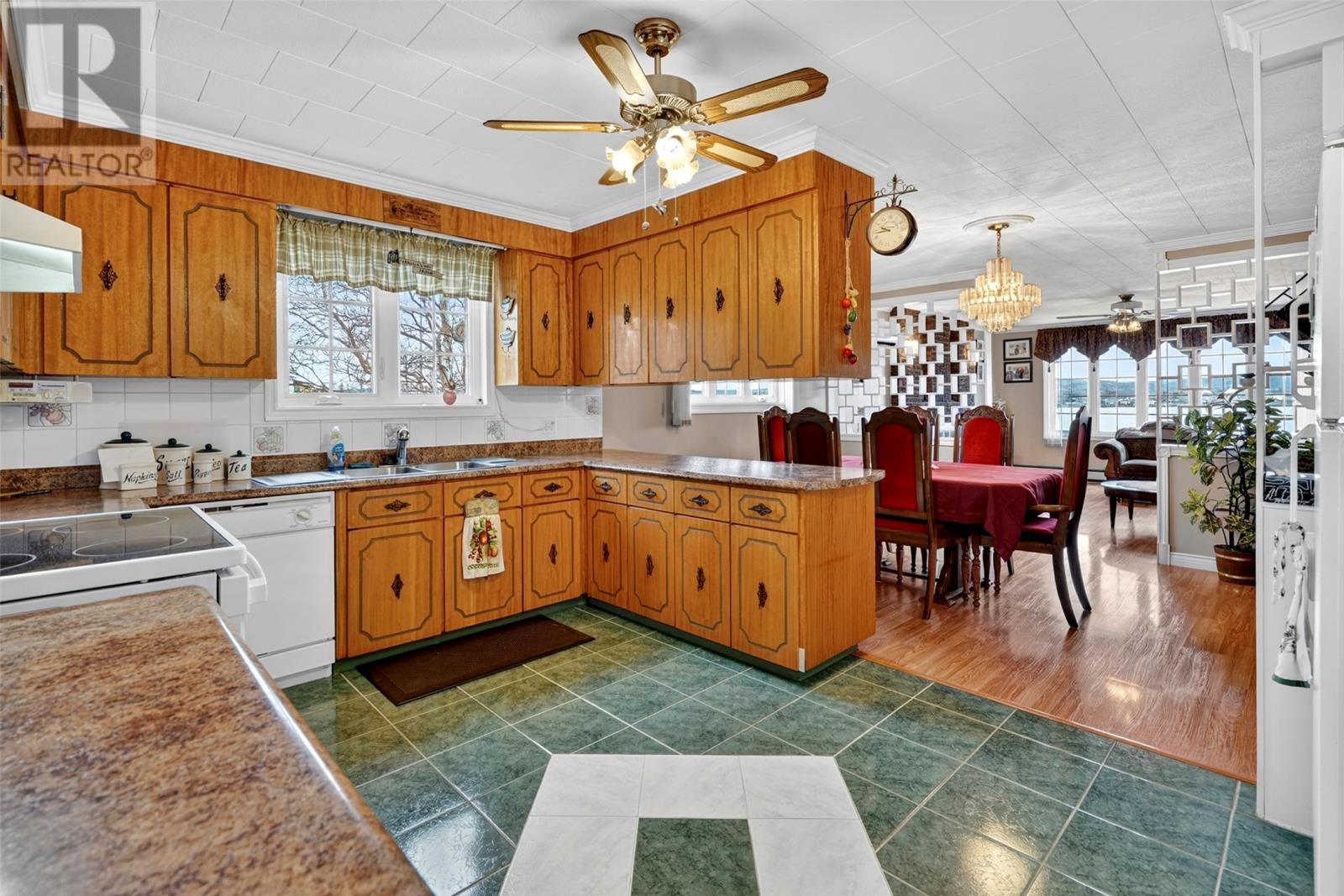 Kitchen, Dining Area and Living Room