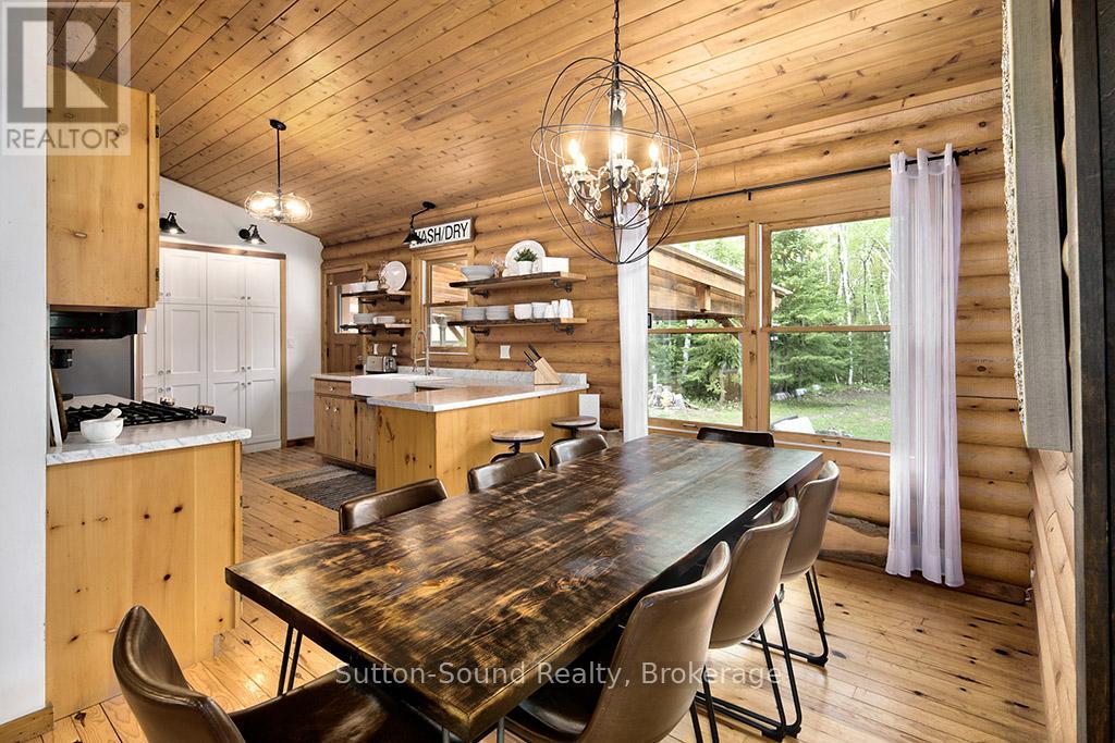 Open kitchen and dining room