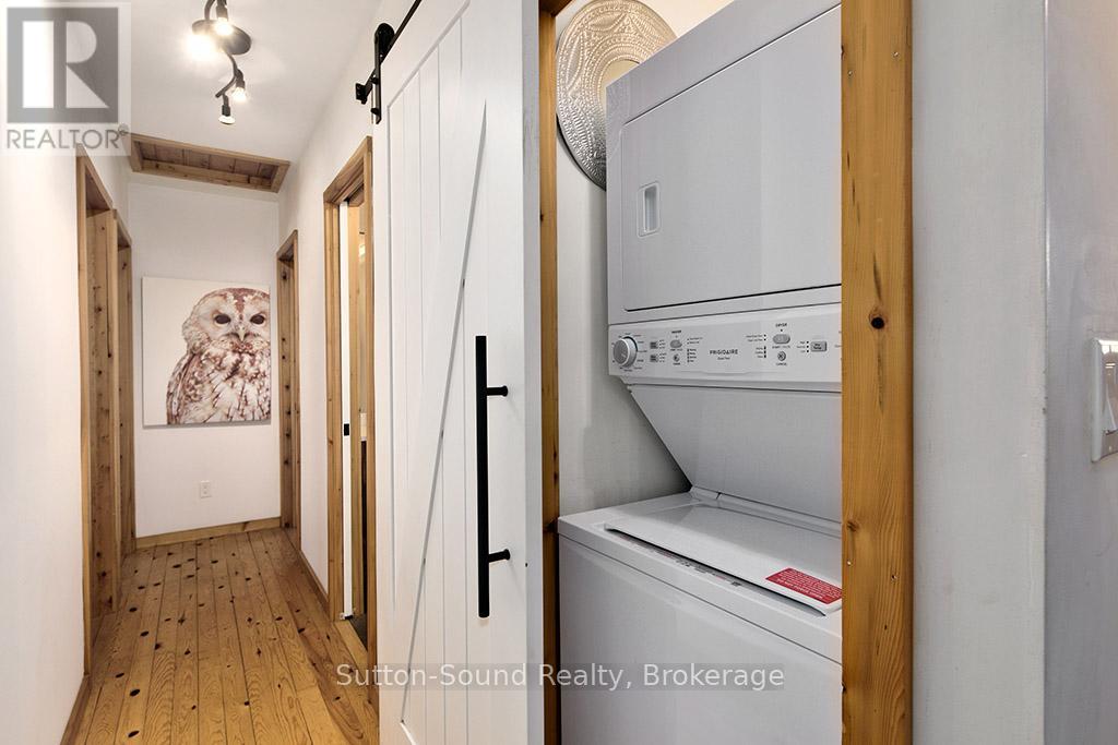 Stackable main floor laundry