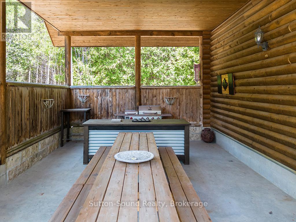 Covered outdoor entertainment area