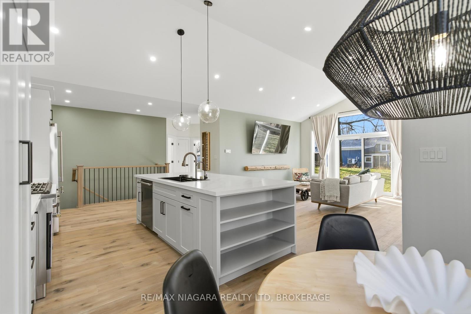 OPEN CONCEPT KITCHEN AND LIVING ROOM