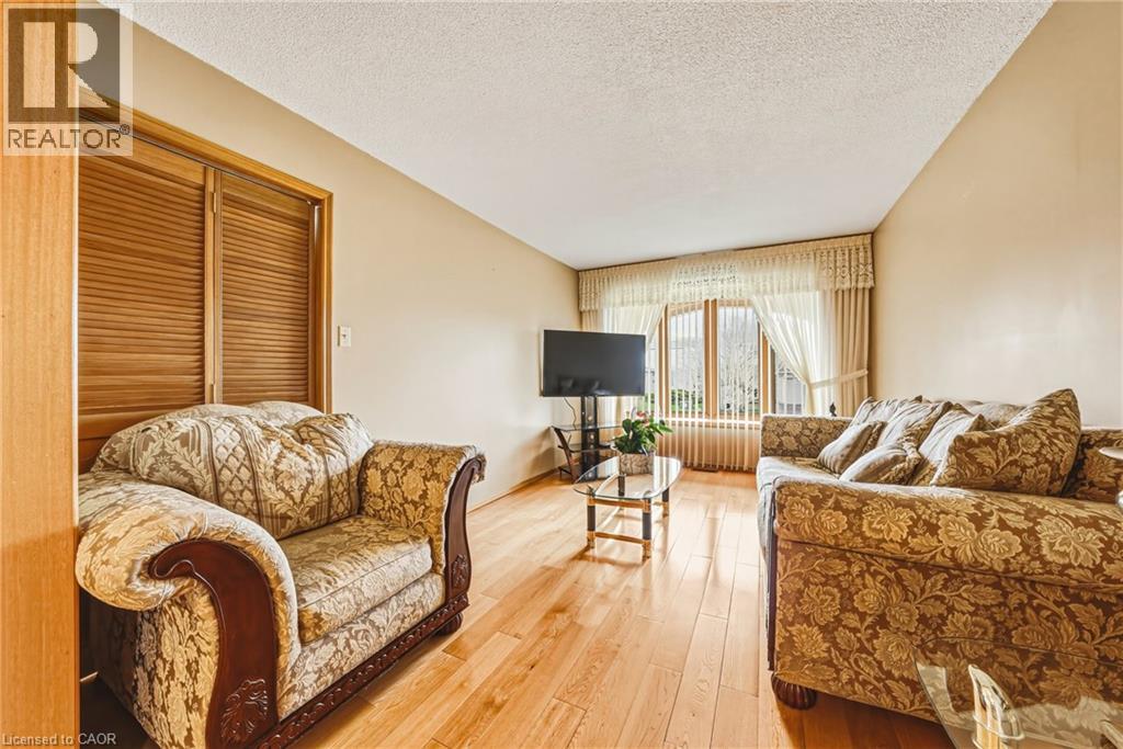 Hardwood-style flooring throughout this living space