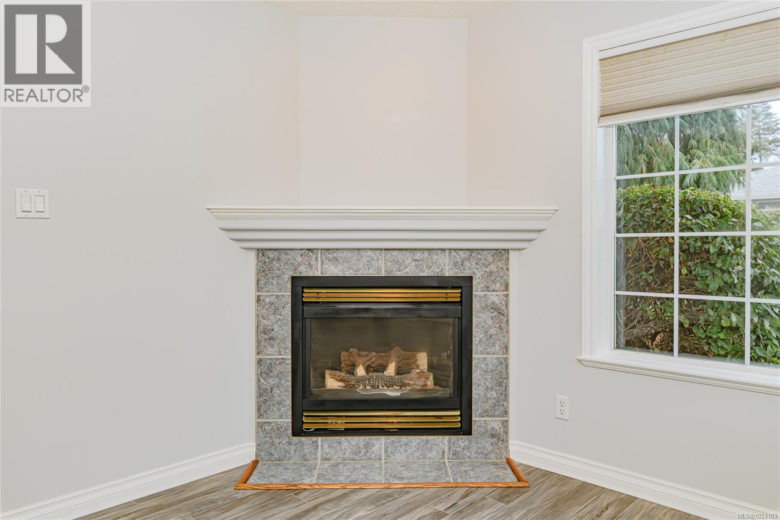Corner Unit Gas Fireplace Feature.