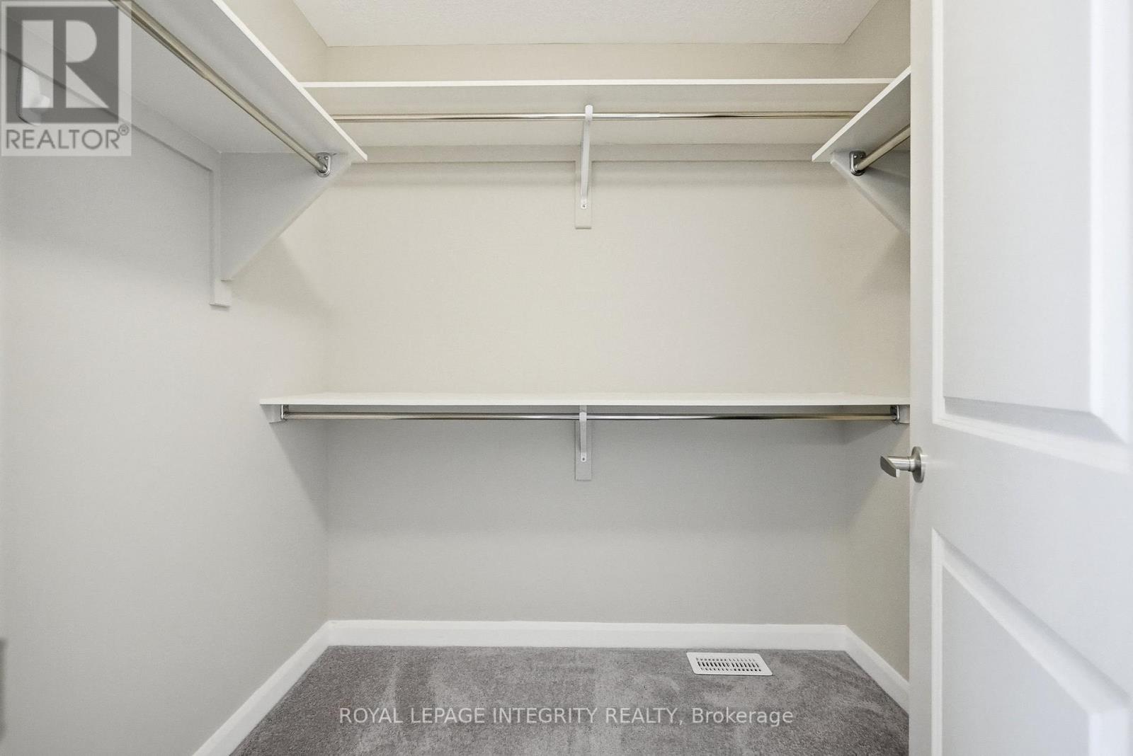 Spacious walk-in closet with smart shelving