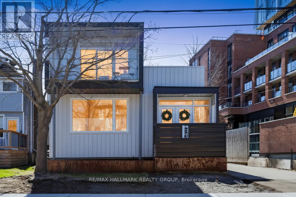Modern front exterior in Westboro