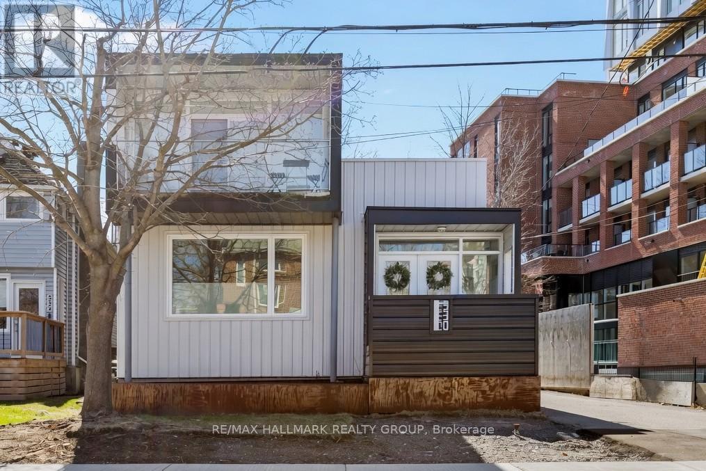 Daylight View of Modern front exterior in Westboro