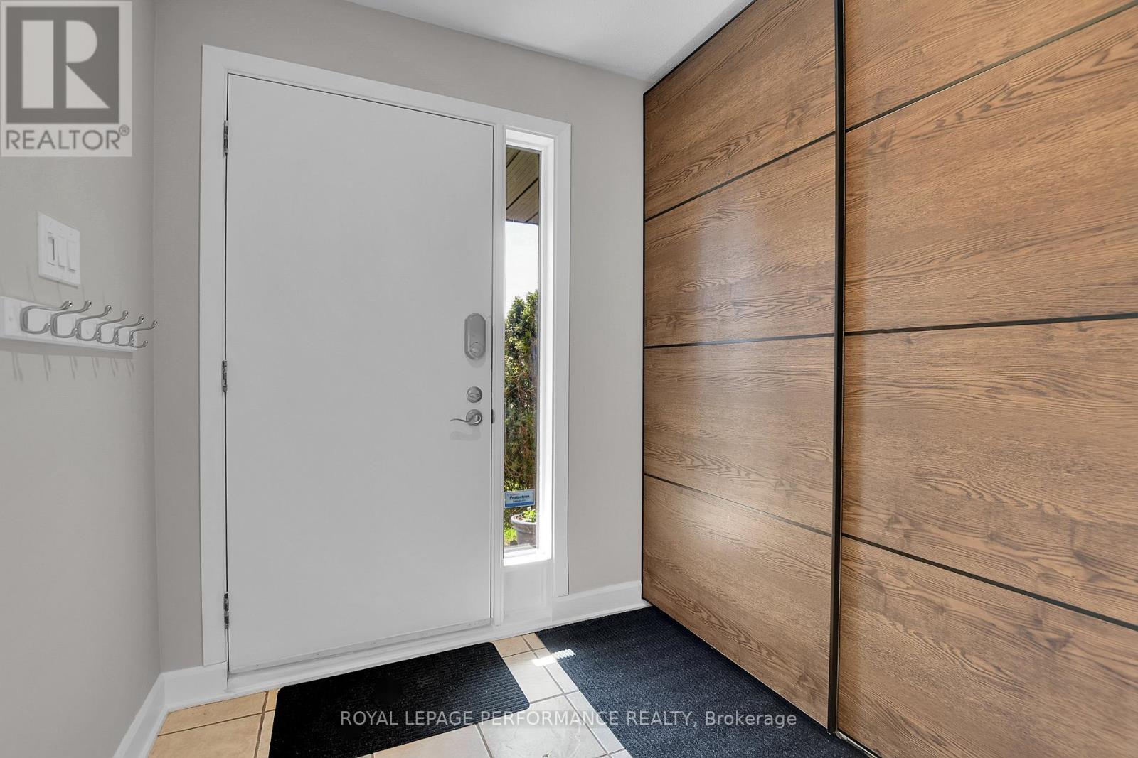 Upgraded closet doors in Foyer