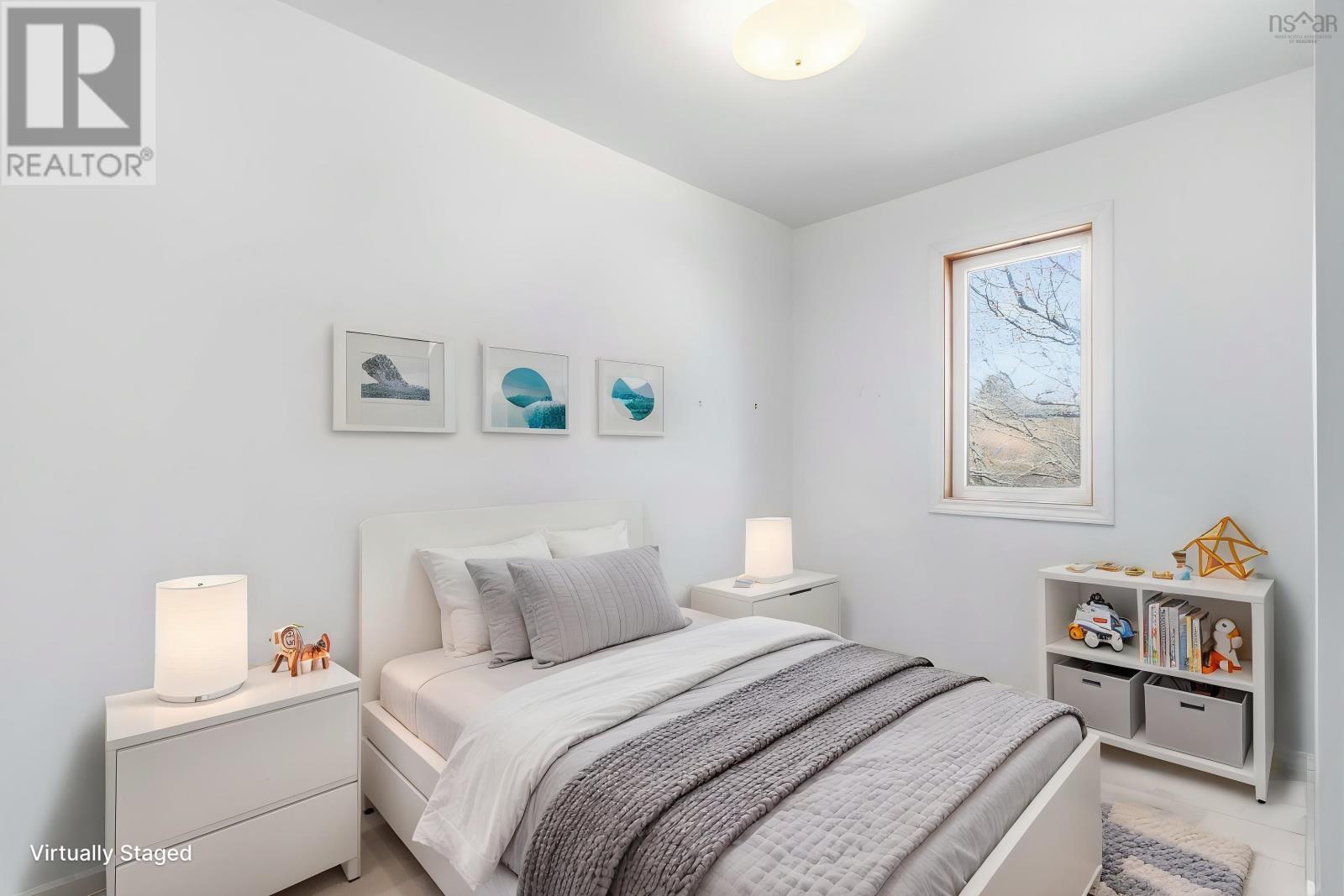 Virtually staged bedroom