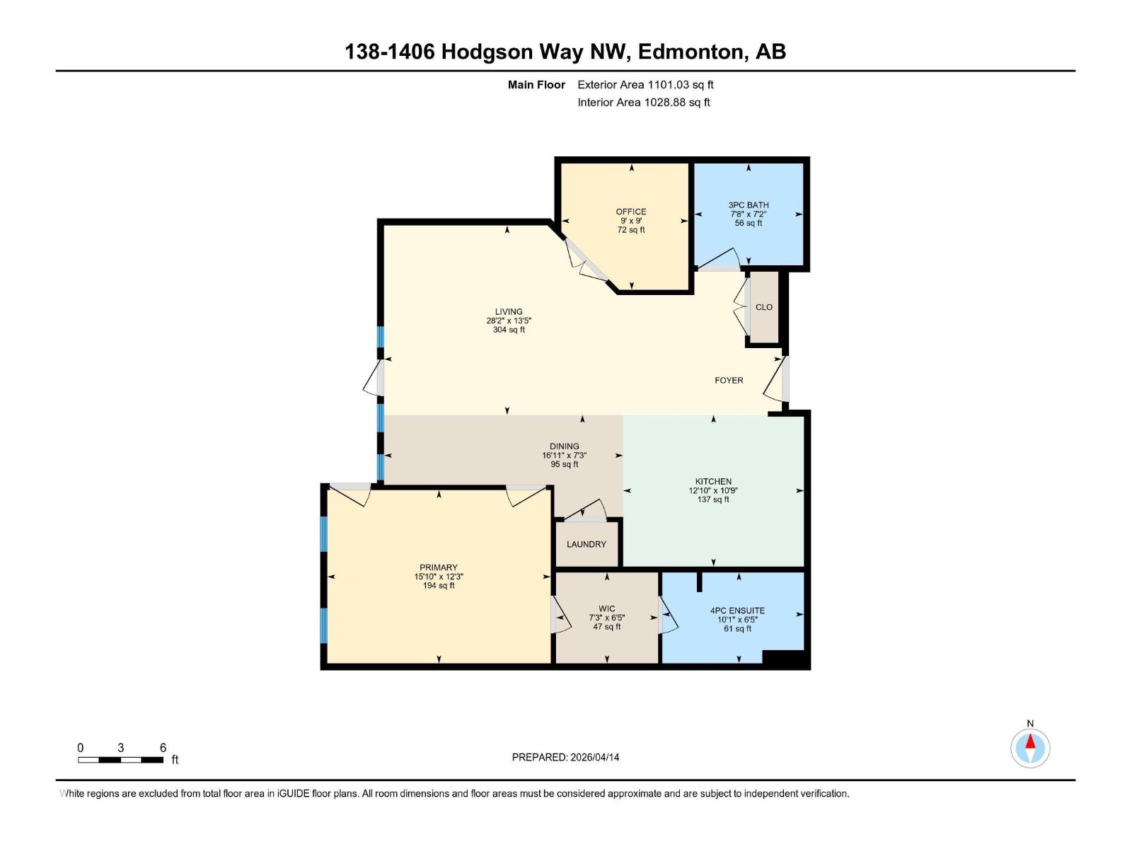 #138 1406 HODGSON WY NW, Edmonton