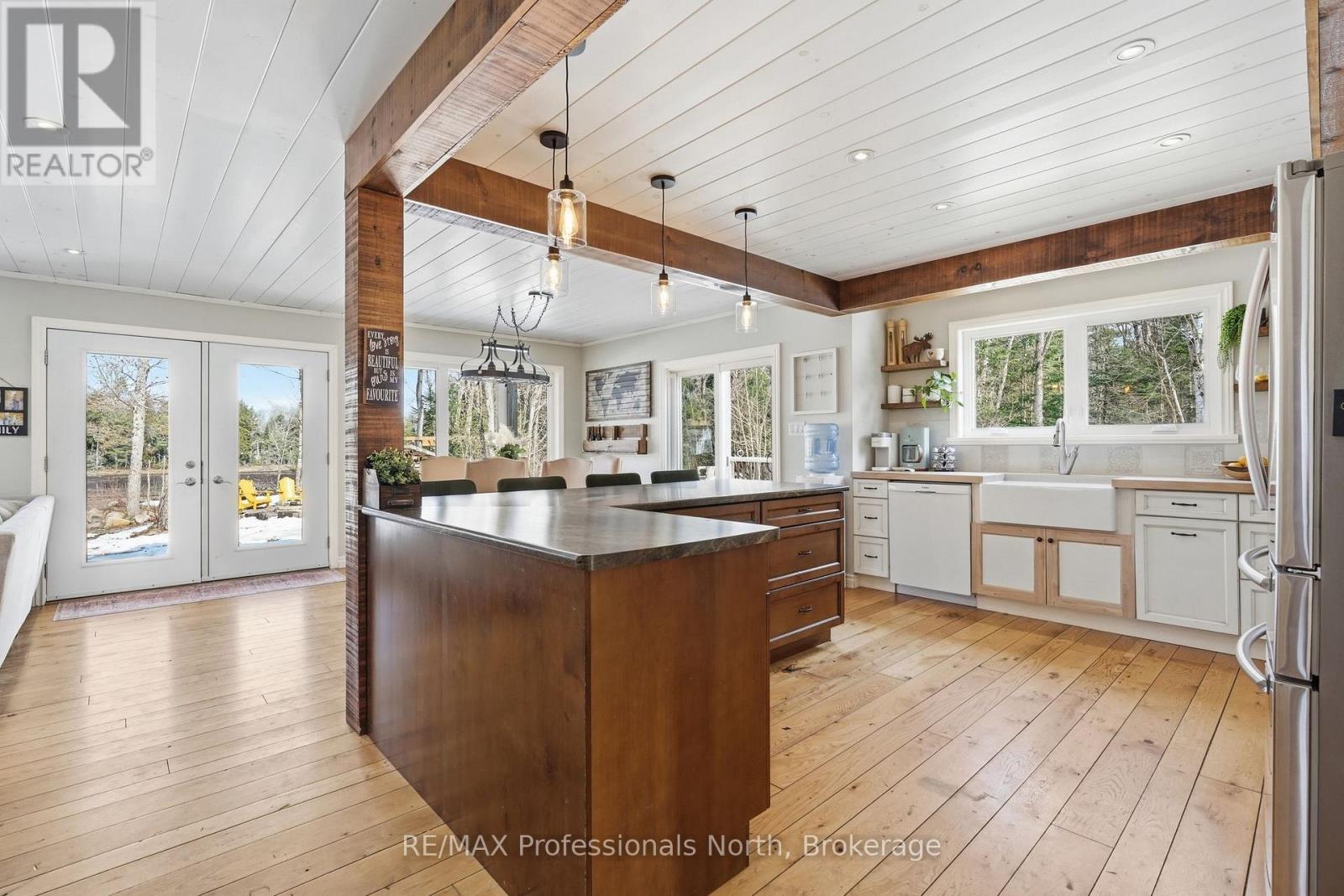 Country Kitchen with custom cabinetry.