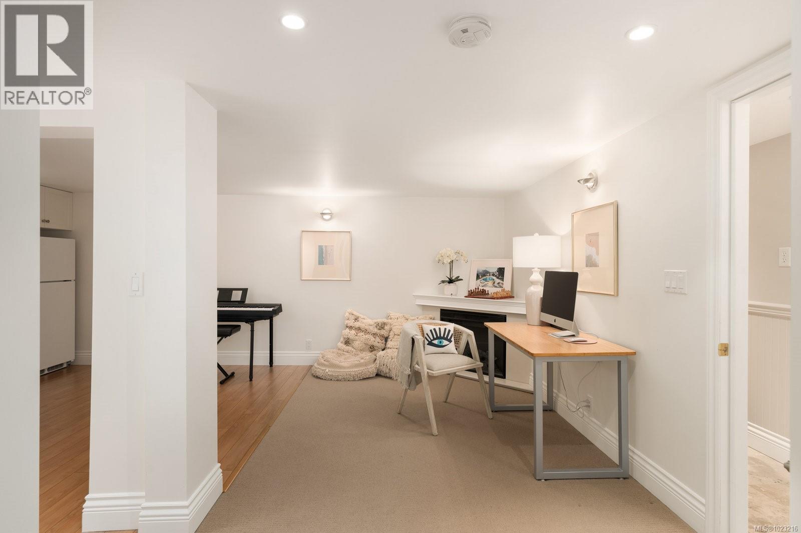Lower-level office space or living room