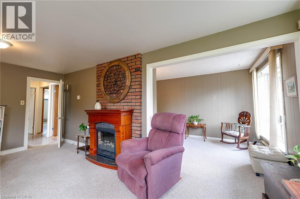 There is a rough-in for a woodstove where this electric fireplace is located.