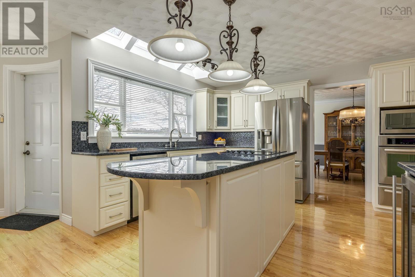 Stylish blue pearl countertops