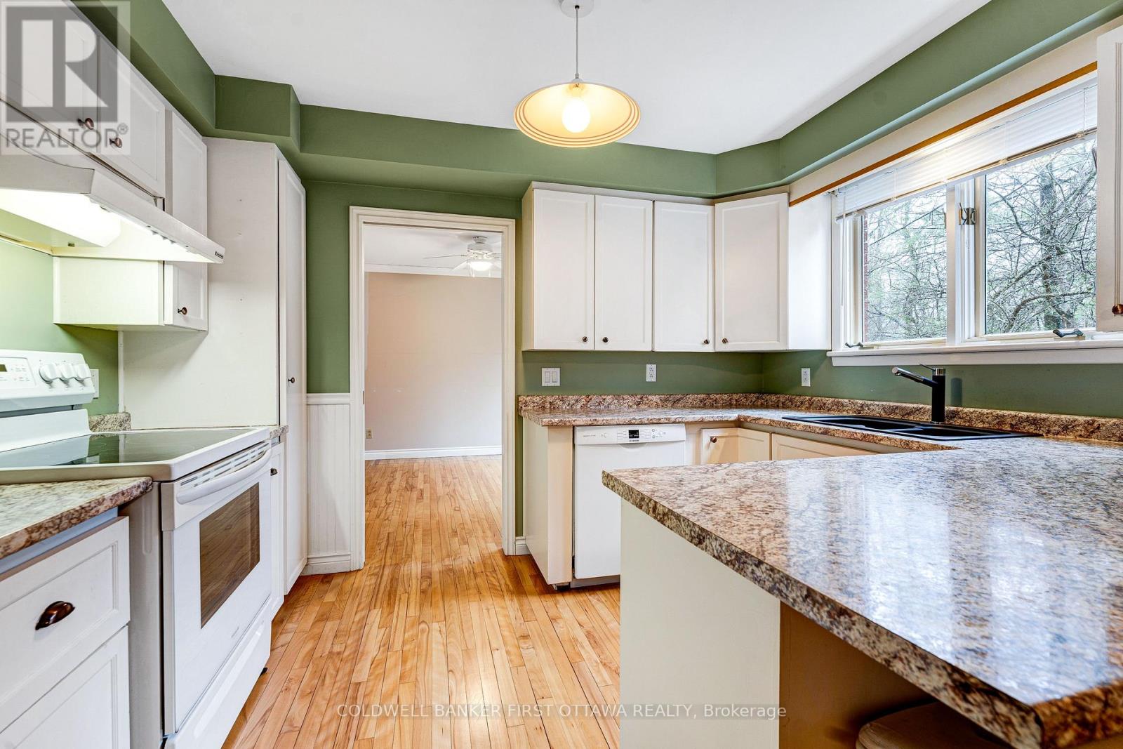Ample cupboard storage and prep areas