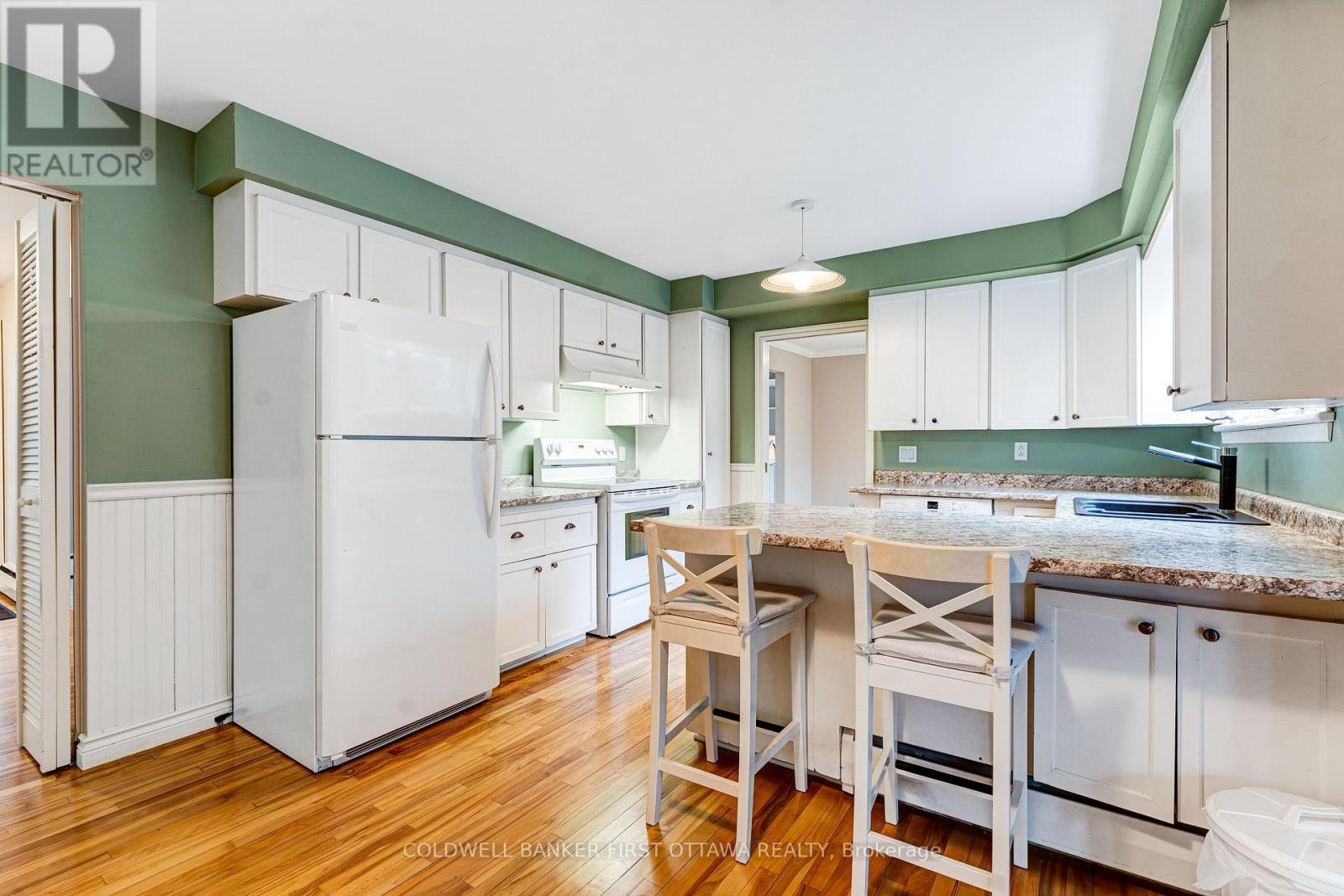 Bright white kitchen