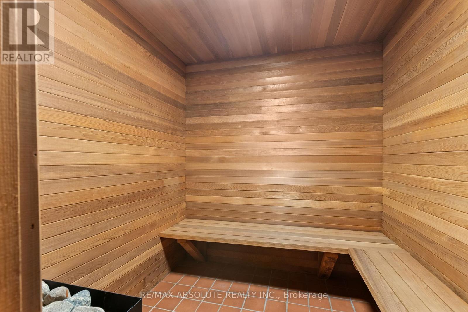 Sauna in lower level