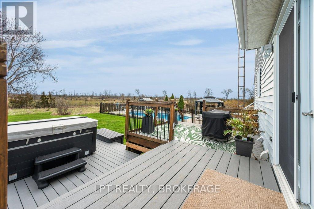 composite deck and hottub