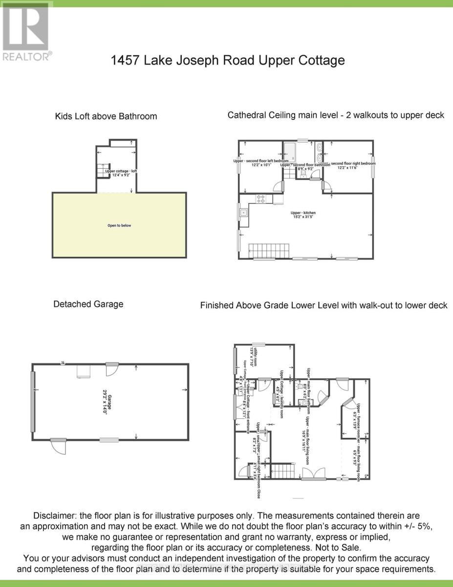 Upper Cottage Floorplans