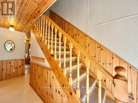 Foyer and stairs to upper level